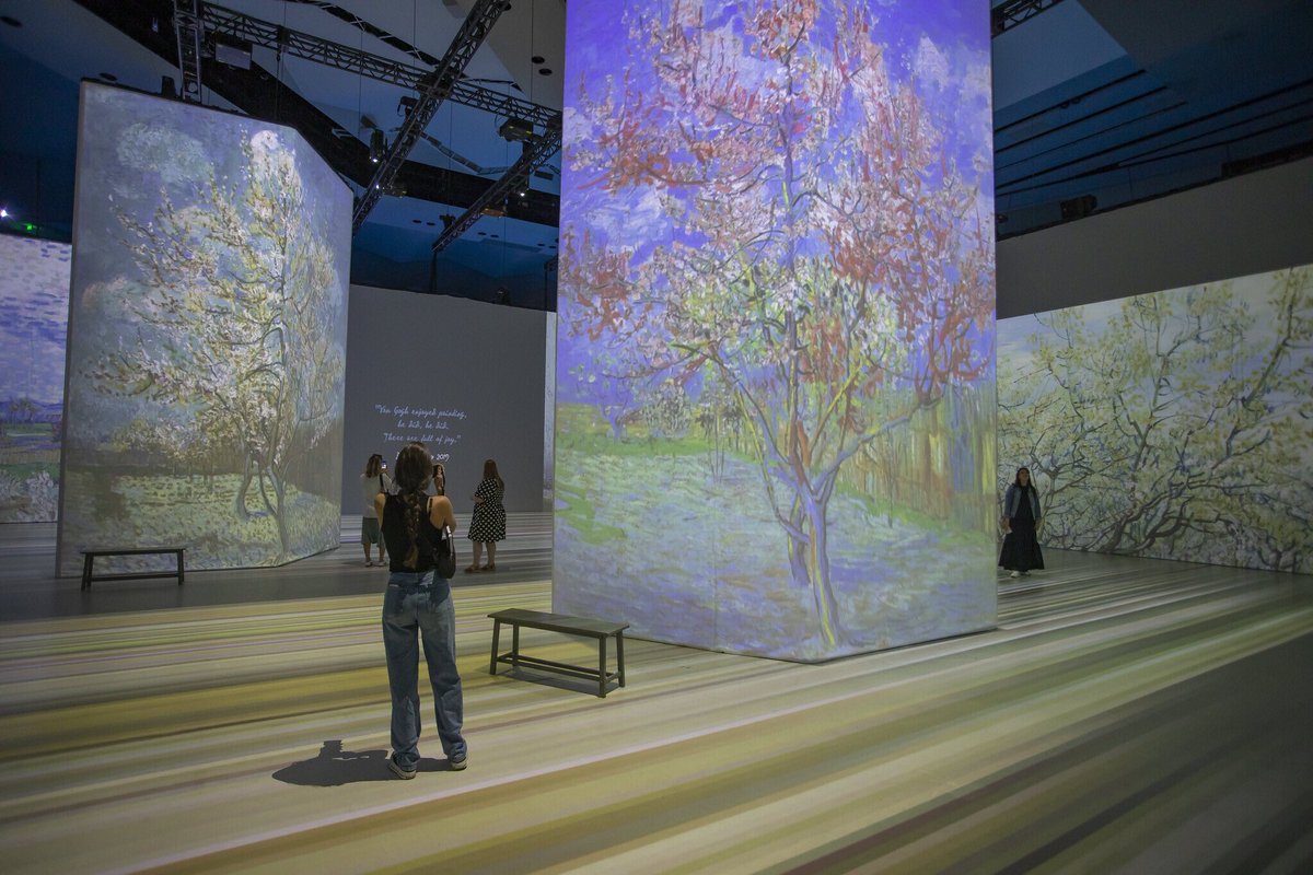 CityofJax's tweet photo. Have you heard?  The Beyond Van Gogh immersive art experience has been extended for 3 more weeks, until the end of November.  

300 works in 30,000 square feet at 712 N. Hogan St really is something to see. Go to https://t.co/mz8Qbg3rzl for availability and tickets. https://t.co/GGLF1d9lYy