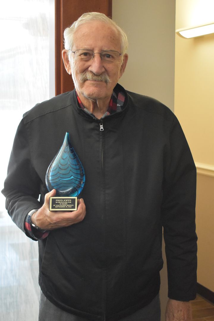 talberthouse's tweet photo. We'd like to take a moment to recognize Fred Joffe, who last month celebrated 55 years on the Talbert House Board of Trustees! Can you believe that?! Thank you so much, Fred, for your dedicated service over the years. https://t.co/pYLKWwoXRS