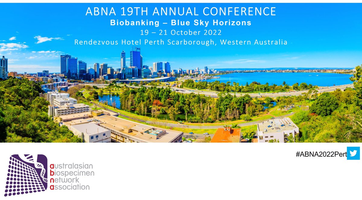 This time next week <a href="/ABNAonline/">ABNA</a> will be setting up for their first in-person annual meeting since 2019. You can still register (virtual option also available): abna.org.au  <a href="/CassPGriffin/">Cassandra Griffin</a> <a href="/georget81/">Georget Reaiche</a> <a href="/UsshaP/">Ussha Powell</a> #biobanking #ABNA2022Perth