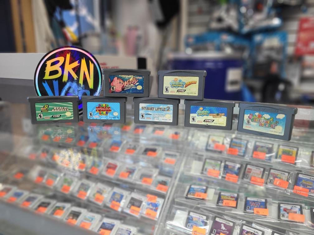 bklynvideogames's tweet photo. More of yesterdays trade inβ¦. Some GBA Games #gba #nintendo #gameboyadvancegames #retroshop #brooklynvideogames #bvg https://t.co/yWTVvLS6OC