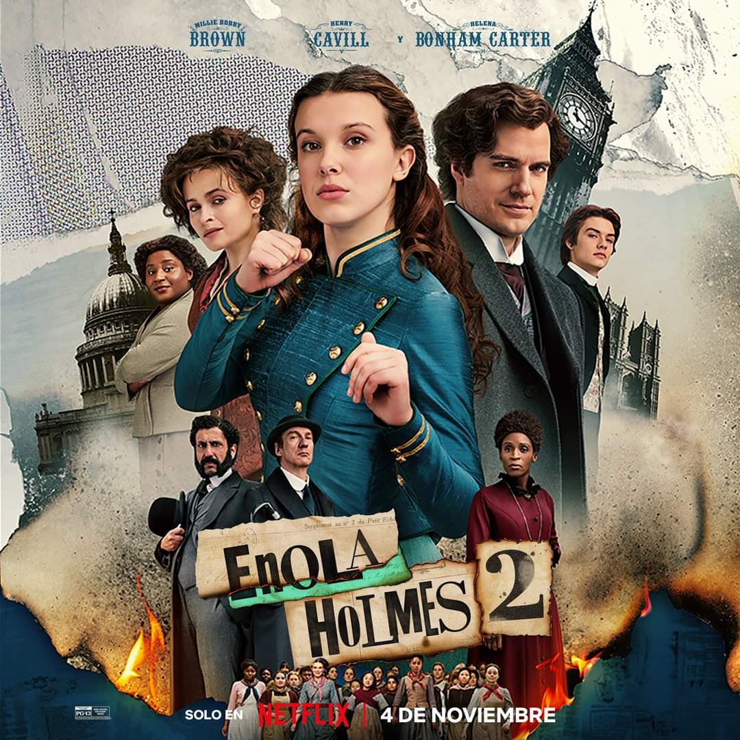 CineTon1's tweet photo. Enola Holmes 2 disponible en Netflix el 04 de noviembre. https://t.co/keC3nYV14q