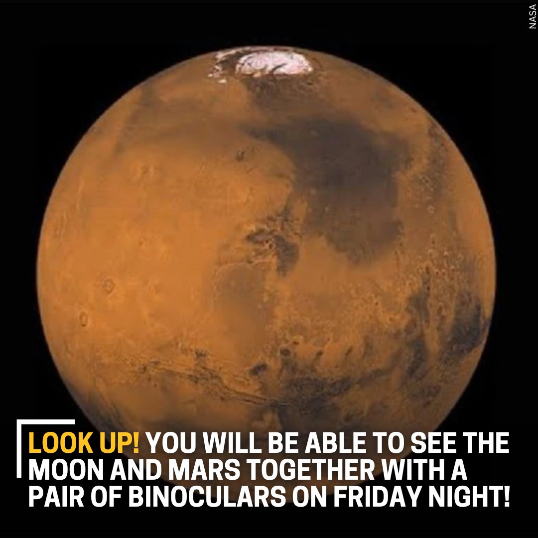 You can catch the pair together with a single pair of binoculars the entire night after 9 p.m.! bit.ly/3rLtlS3