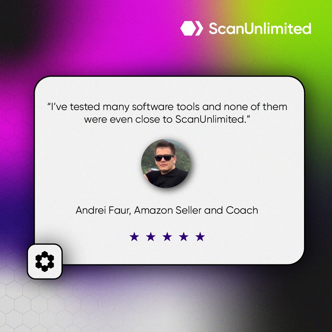 scan_unlimited's tweet photo. Take back your time like Andrei Faur, Amazon Seller and Coach, with ScanUnlimited! 

Missing ScanUnlimited? Do you need another tool in your toolkit? - Take 25% off our tools for 1 year - Promo ends tomorrow! https://t.co/Boz1nCukhm https://t.co/5hqtvoaxIb