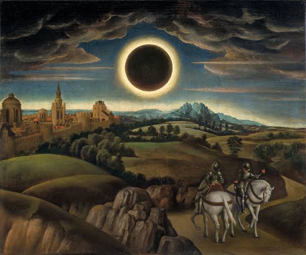 xe0_xeo's tweet photo. Paintings by French artist Laurent Grasso from a series titled "Studies into the Past" https://t.co/zWZHFqqpri