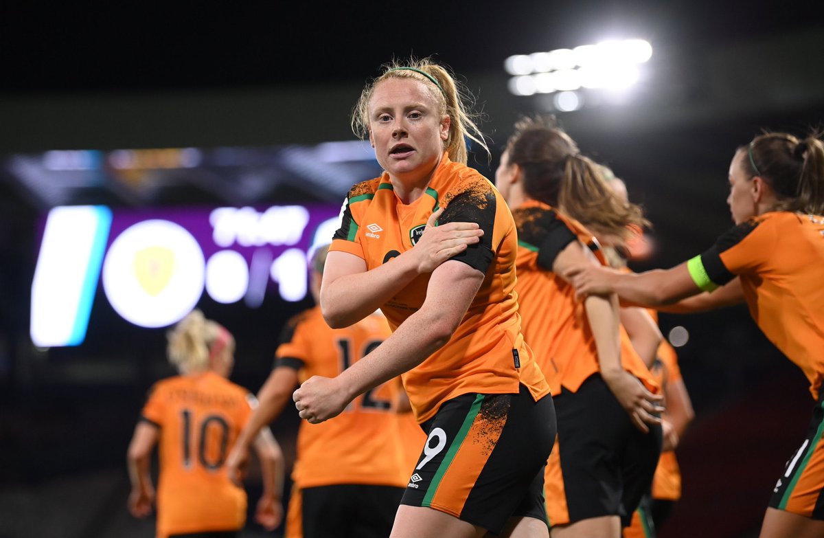 Ireland are World Cup bound. 

The woman from Milford did it for Creeslough, Donegal and Ireland. 

#SCOIRL #COYGIG