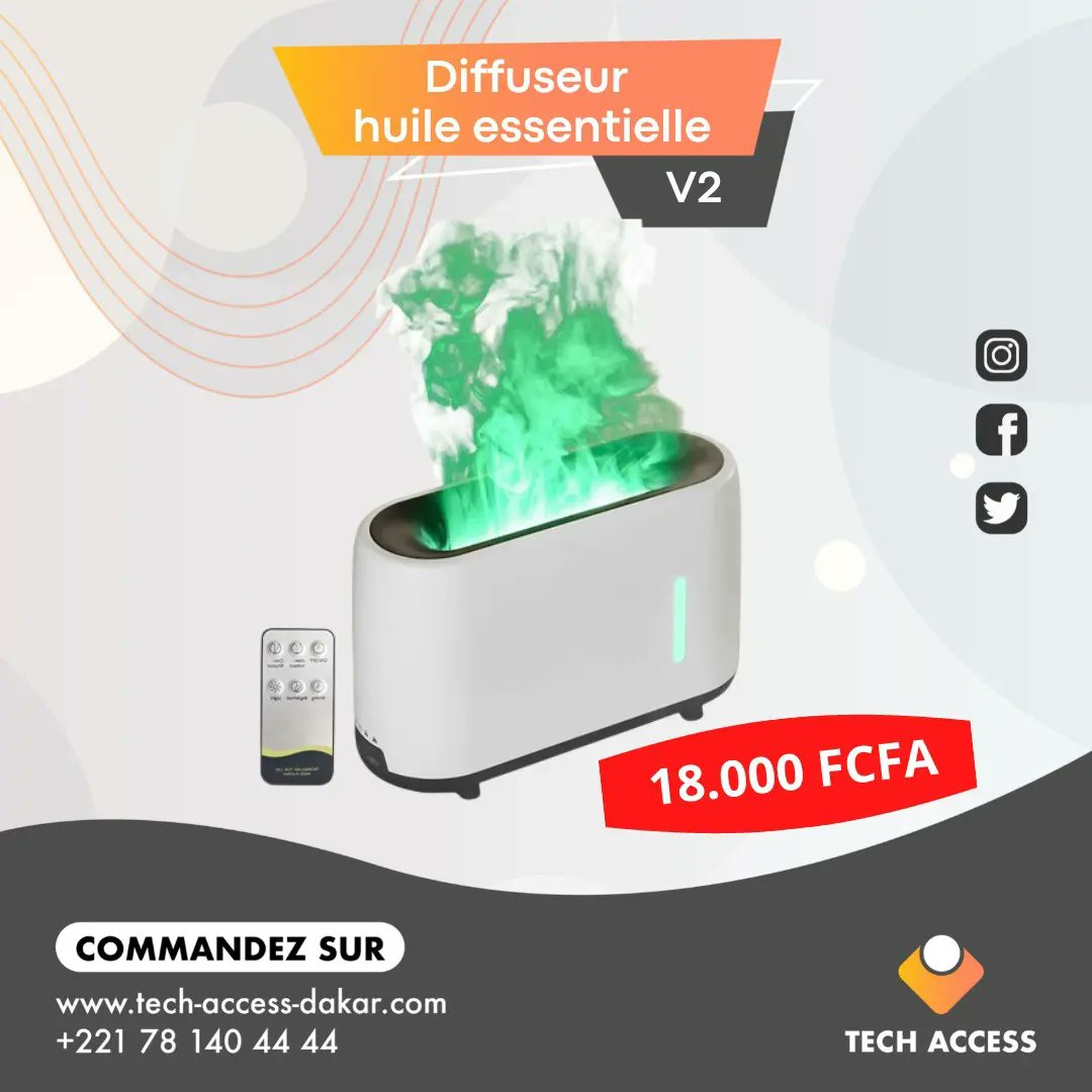 tech_access_dkr's tweet photo. Diffuseur huile essentielle V2

❗️18000❗️

Commandez directement sur le site Web ou contactez nous au 78140 44 44.

https://t.co/OELHC028Kt

#techaccess #dakar #Senegal #Accessoires 
#bienetre #senteur #diffuseur https://t.co/eqZ2kaPIXt