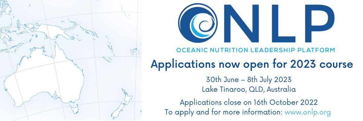 OceanicNLP's tweet photo. Still time to apply for the next #OceanicNLP course. Details at https://t.co/WTB0Okjekd #nutrition #leadership #publichealth #policy #foodsustainability #foodsystems #EMCR #AcademicTwitter #NSAus2022 #ONLP2023 https://t.co/ROijO0wDde