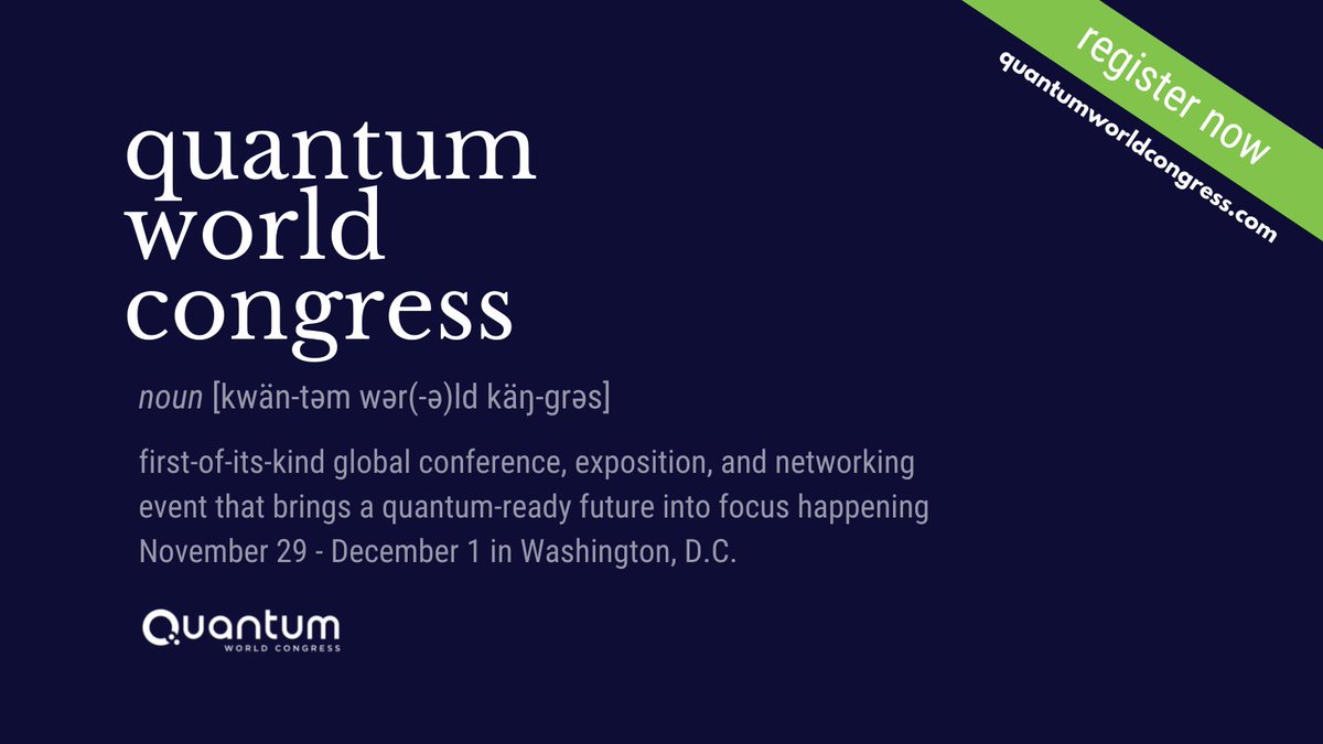 MeemersVa's tweet photo. At #QWC, you’ll connect with stakeholders, decision-makers, and future developers and users of quantum technology - including policymakers, researchers, business and investment leaders, and students. Register now: https://t.co/i3IYPgLrBX https://t.co/EbXbmCkhXH