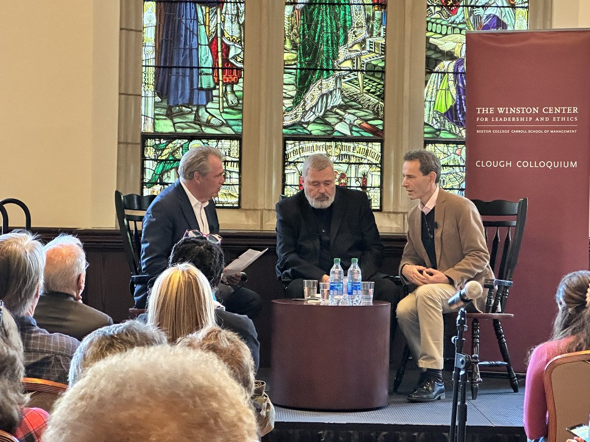 BCWinstonCenter's tweet photo. Dmitry Muratov at Boston College #cloughcolloquium #nobelpeaceprize2021 https://t.co/jrLNQKTTxt