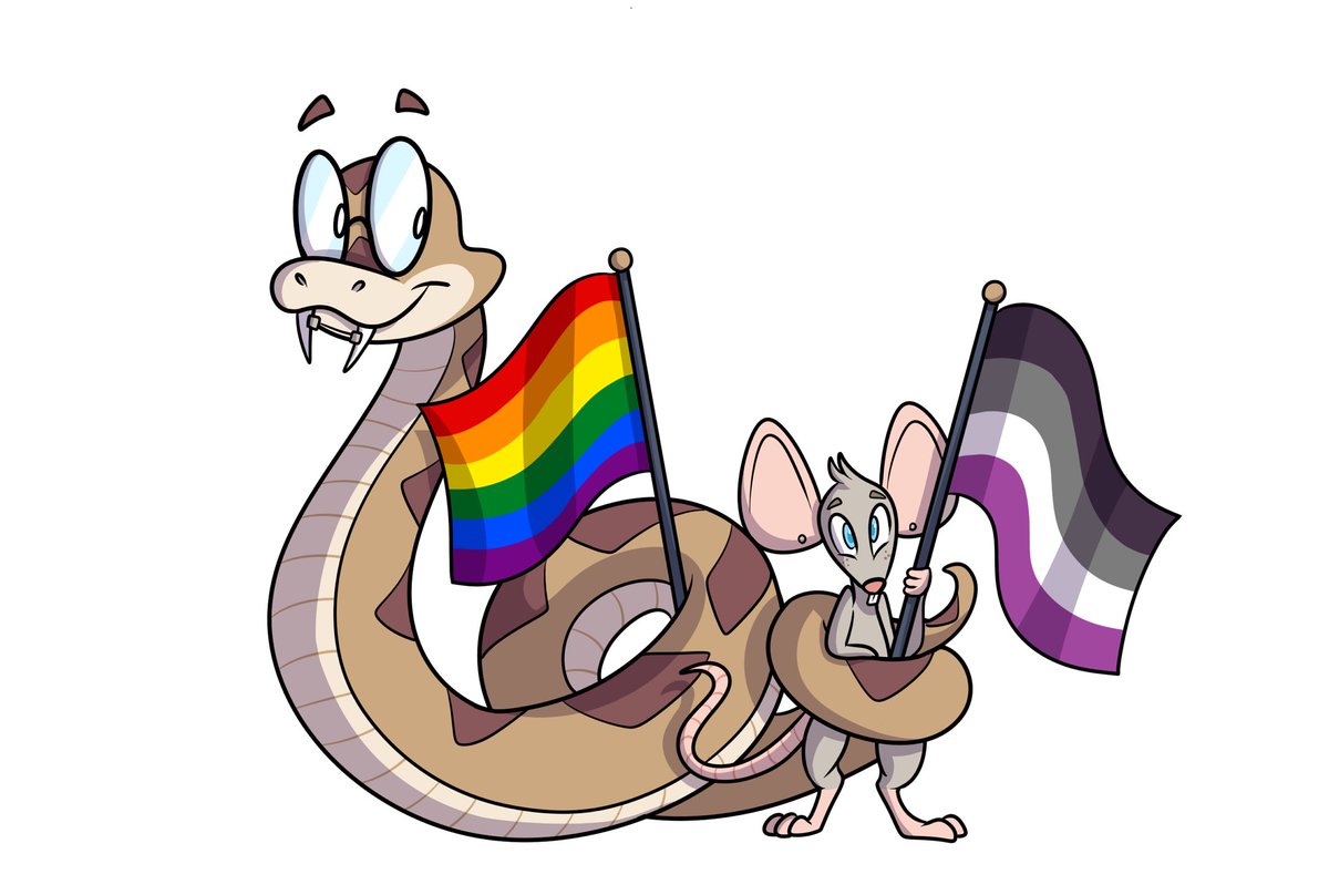 Happy #NationalComingOutDay 🐭🏳️‍🌈🐍 

Some #WouldveBitYou comics from earlier this year #TFTuesday #Transfur #TFEveryday #ComingOutDay