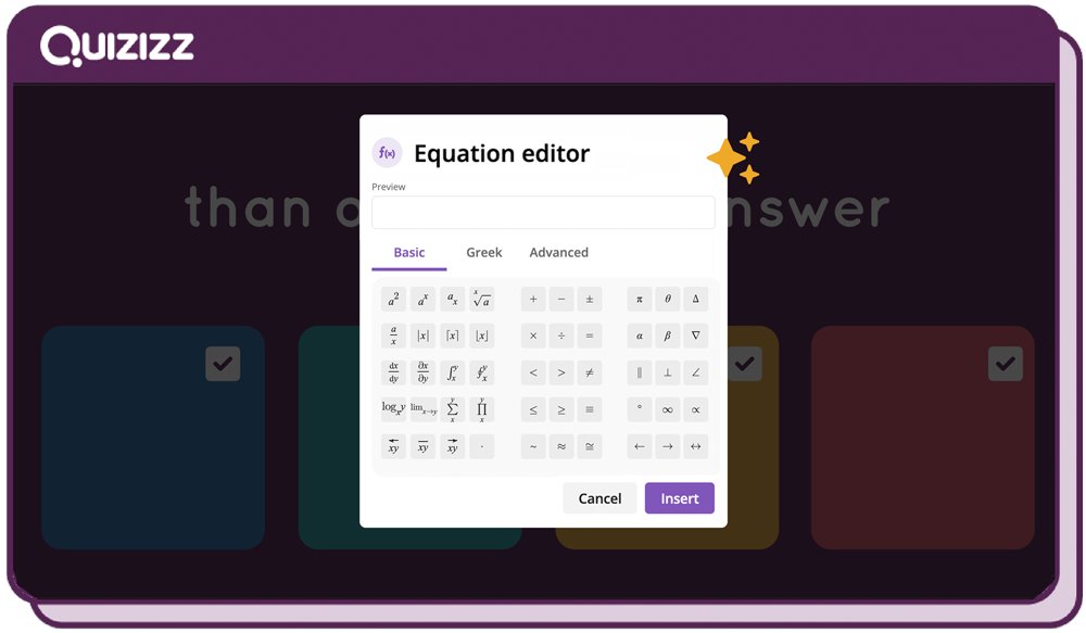 waygroundai's tweet image. 🎉Hey Math Teachers of Quizizz! You can now add Equations, Formulas and Greek Alphabets to ALL your Quizzes AND Lessons! 🎉

🏃Ready? Alpha, Beta, Gamma, GO! 🏃