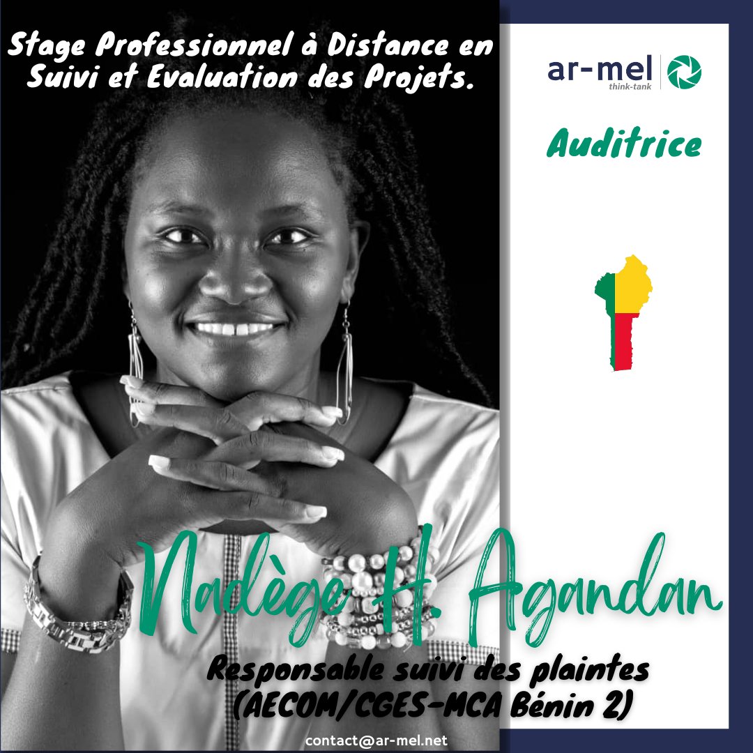 armel_thinktank's tweet photo. De Juillet 2022 à Avril 2023, soixante-douze Jeunes Evaluateurs-trices d'Afrique anglophone et francophone participent à la première édition de notre programme de stage professionnel à distance en suivi-évaluation des projets. https://t.co/2RRYFql3vf