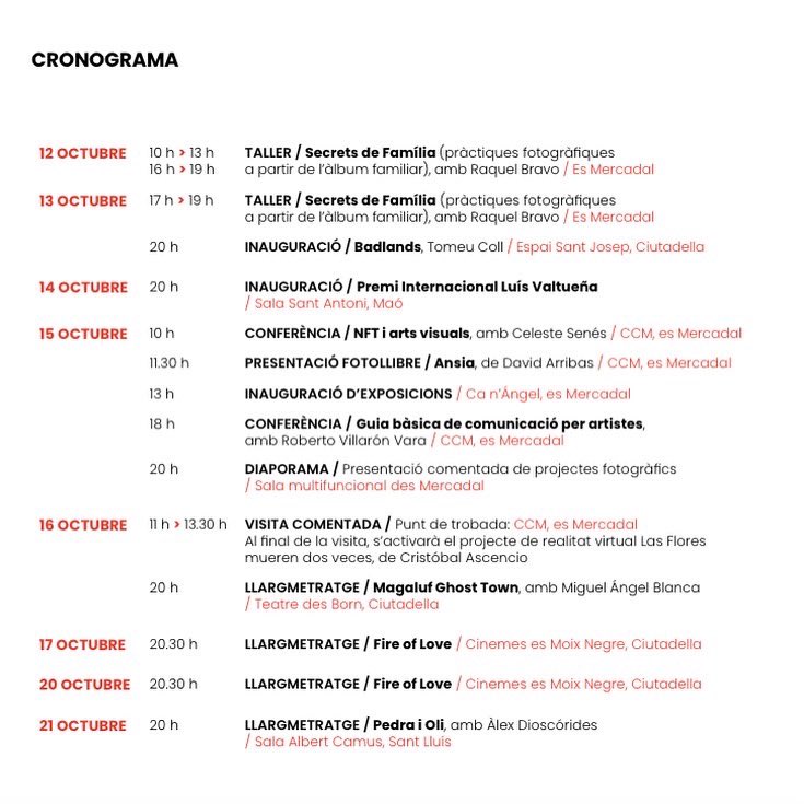 MenorcaDocFest's tweet photo. Demà comença el #menorcadocfest 
Consulteu tota la programació a https://t.co/Y3QpQAfE5A https://t.co/bNhy99NM92
