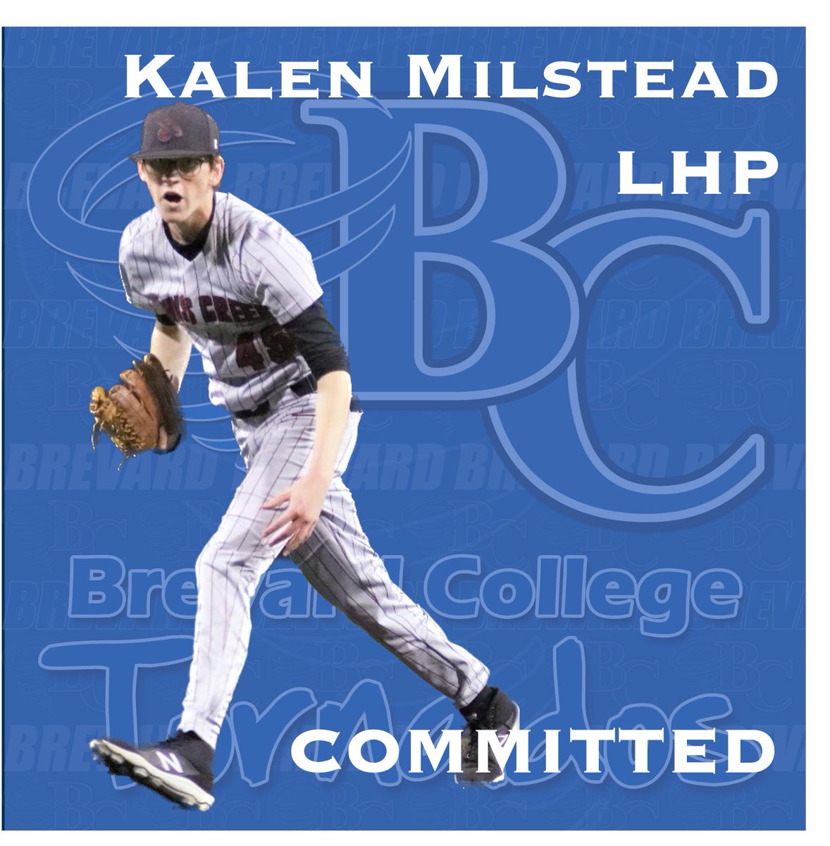 kalen_milstead's tweet photo. I am excited to announce my commitment to play @BCNadoBaseball.  Brevard College is a great fit for me  and I welcome the chance to contribute and get better under @Coach_Victory &amp; @robbbyj.  Thank you to my family and friends that have supported me during this process. https://t.co/2y8iuA1ae0