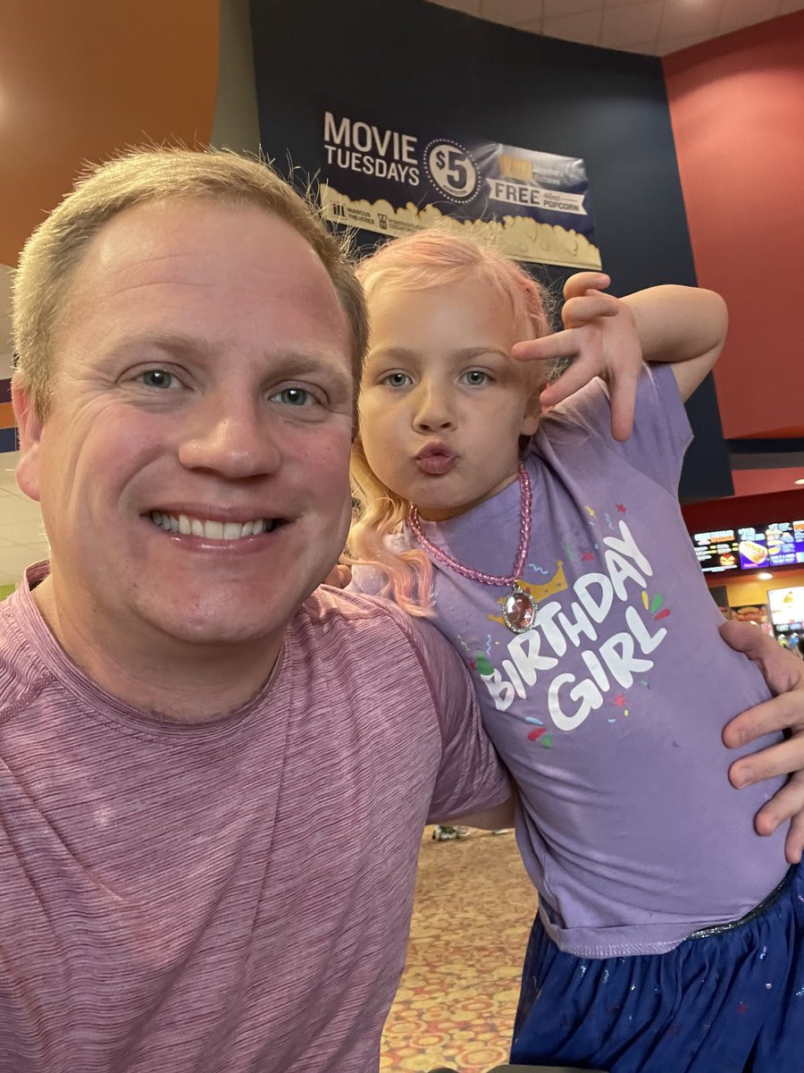 Happy Birthday to my big 5 year old, Ada! Afternoon hooky from preschool to hit the movie theatre. Love ya sweetheart!