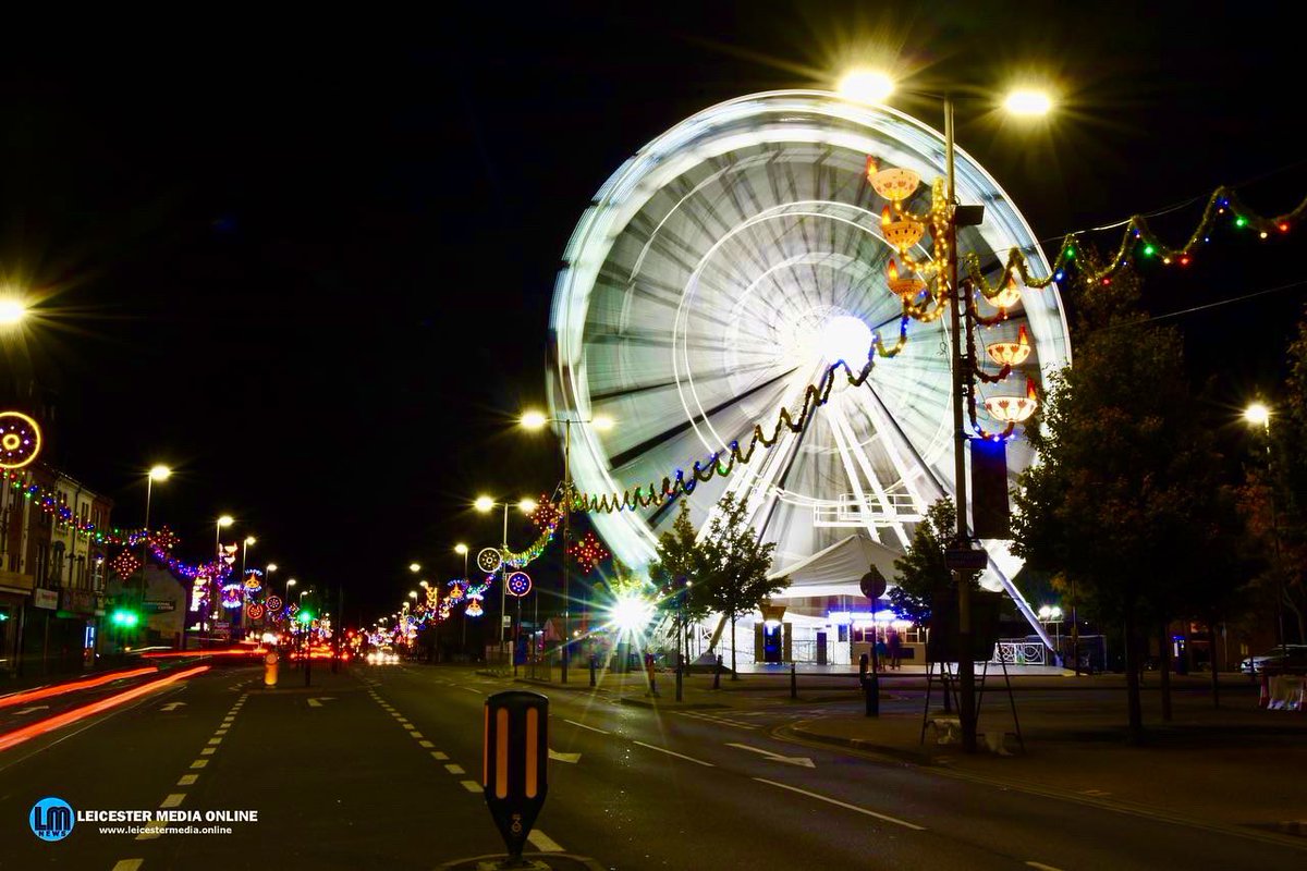 Wheel of light Belgrave Road Leicester #Diwali #DiwaliLeicester