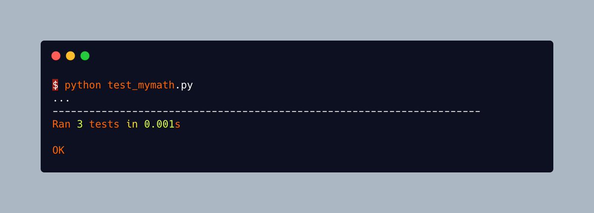 Today we are going to talk about the basics of unit testing in #Python ...