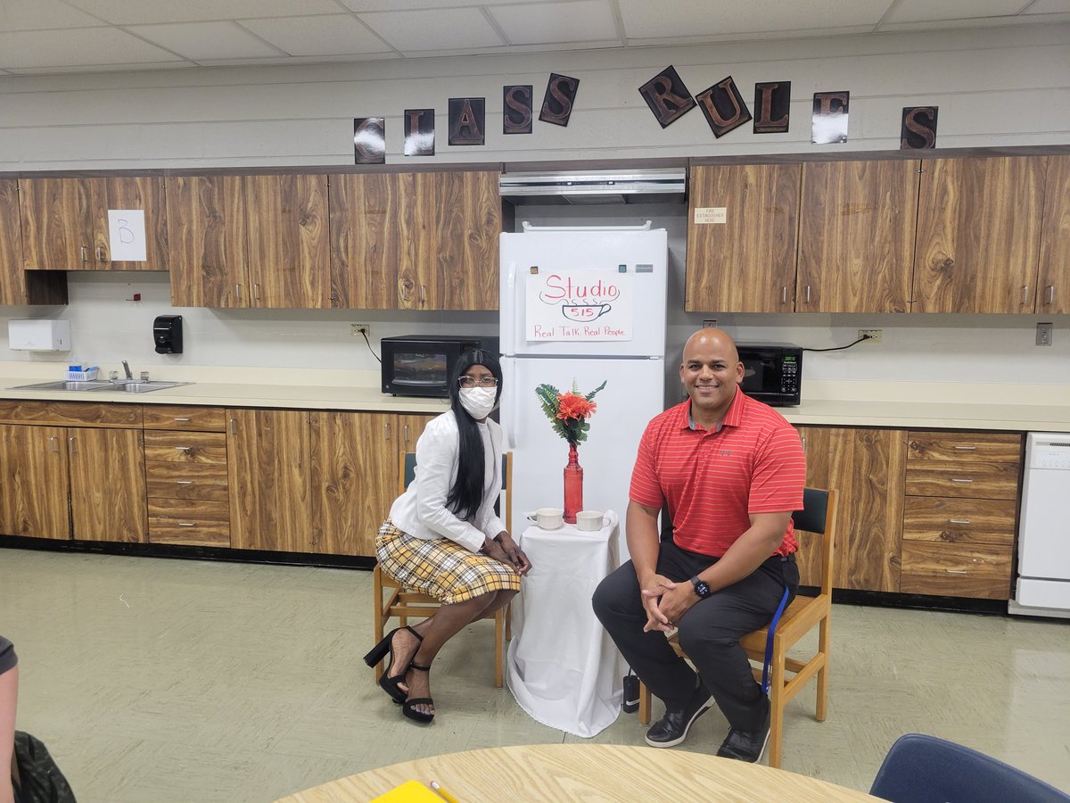 Thank you Mrs. Harris for inviting me to your "Talk Show". I enjoyed talking to our <a href="/HCPS_Eisenhower/">Eisenhower Middle School</a> students about how they can achieve their goals and become leaders who make a positive impact! GO GENERALS!!!