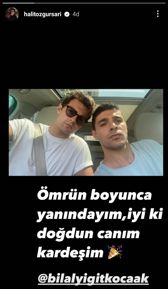 halitsarinews's tweet photo. 🆕 #HalitÖzgürSarı İnstagram hesabı üzerinden bir story paylaşarak #YiğitKoçak ' ın doğumgününü kutladı ✨🙏🏻 https://t.co/DgrTZGvdwW