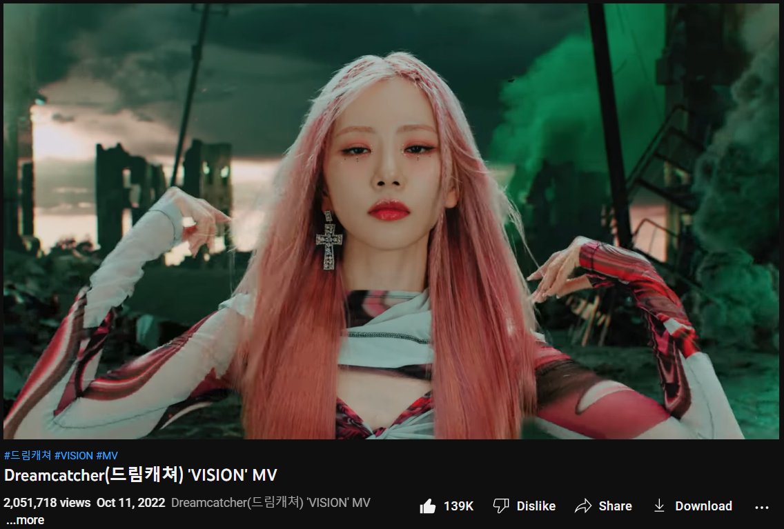 7_DREAMERS's tweet photo. [‼️] Somnias 📢 @hf_dreamcatcher  #VISION has just hit 2M views on YouTube 🥳🥳🎉🎉 Views are being counted, let's keep this up ✌️

🔗https://t.co/BRFGWgKbIh

#드림캐쳐 #Dreamcatcher 
#Apocalypse_FollowUs https://t.co/JgWh1rLGe2
