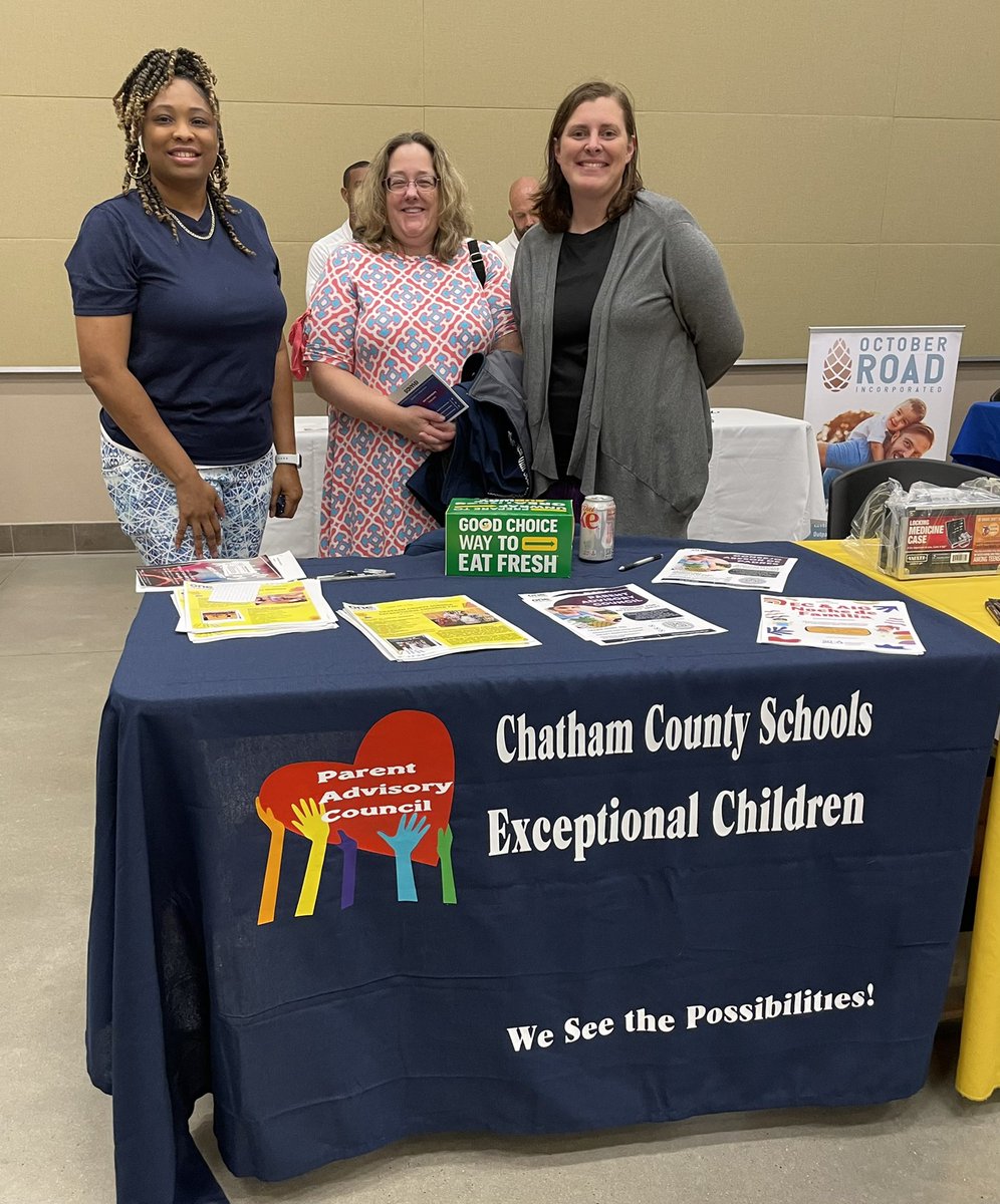 Great evening of resources at the Vaya Health &amp; Chatham Co. CommUNITY Resource Summit! Our EC Parent Advisory Council shared their info at the summit &amp; Ms. Self-Maddox was a panelist. We look forward to further work with Vaya Health! #DreamSquad #SeeThePossibilities