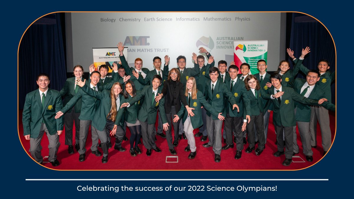 Congratulations to Australia’s #ScienceOlympians on your amazing results in the 2022 International #ScienceOlympiads. 17 of Australia’s top #science students competed against 800 of the world’s best, bringing home 5🥇, 7🥈and 5🥉! Visit bit.ly/OlympiadSuccess for the full list.