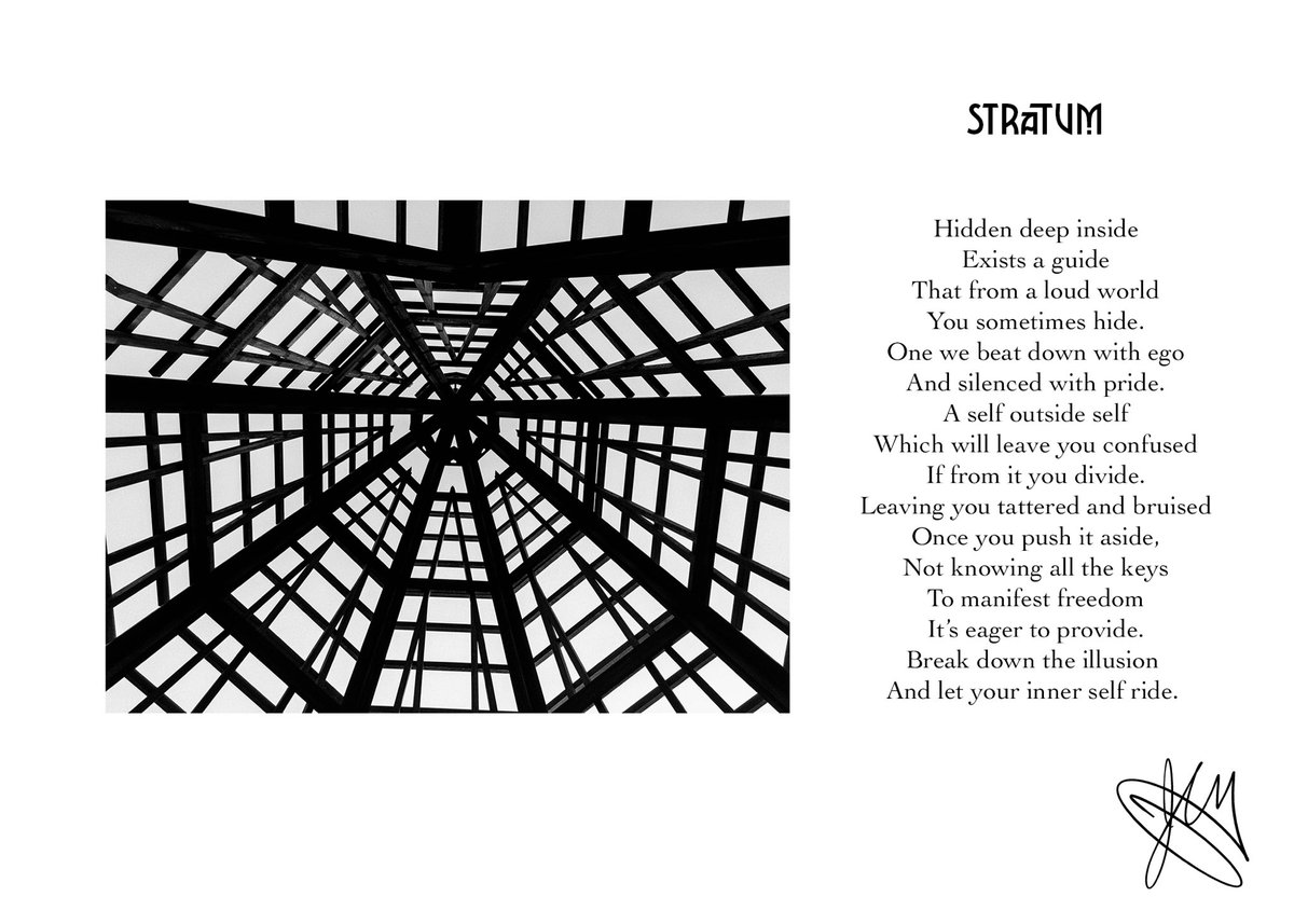 “Stratum”

A poem that in it’s simplicity speaks about our dimensionality, living in a 4th (space + time) with ties to a higher one. Inspired by observing the image intently.

This will be airdropped to the winner of the auction.