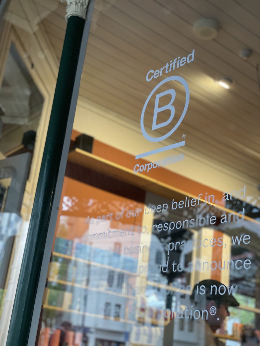 I am in awe of my amazing wife, Fleur, and the ⁦<a href="/marketlane/">Market Lane Coffee</a>⁩ team for achieving ⁦<a href="/BCorporation/">B Lab</a>⁩ certification. It involved years of hard work and is a reflection of an incredible business.