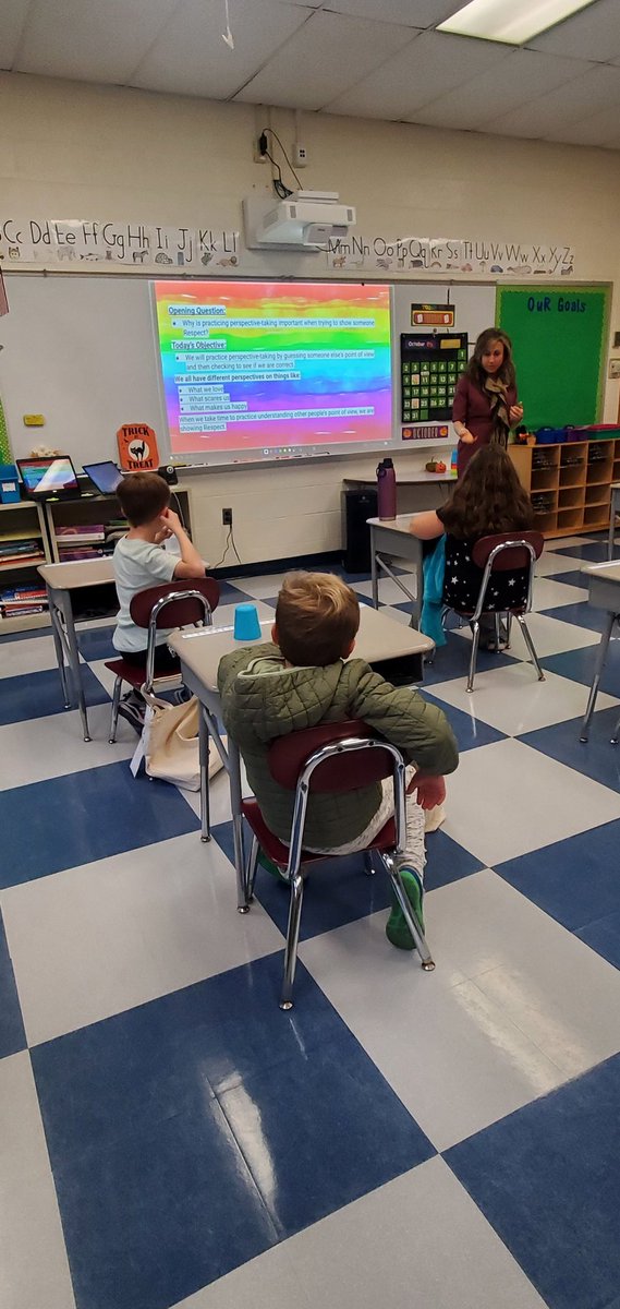 We loved having Dr. Hoffman come in to teach us about respect! We also got to learn new facts about one another! 🙂 <a href="/Dr_BethHoffman/">Beth Hoffman</a>
