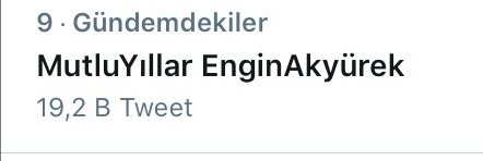 AkyurekEtkinlik's tweet photo. dokuzuncu sıradan türkiye gündemine girdik dörtlü fotoğrafları paylaşabiliriz bol rt ve fav yaparak devam ediyoruz

MutluYıllar EnginAkyürek https://t.co/PyNVpNu9L4