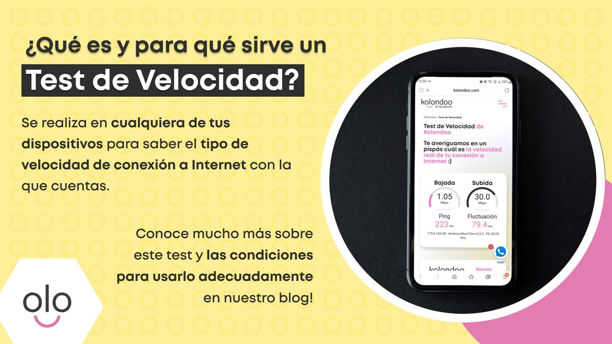 kolondoo_pe's tweet photo. 📶Tener una buena velocidad de Internet es importante para todos actualmente. Por ello es que el Test de Velocidad es una herramienta que necesitas en tu vida😎
▶️Conoce más sobre esta prueba en nuestro blog!
#testdevelocidad #internet #anchodebanda #claro #kolondoo https://t.co/AgyL55J2rp