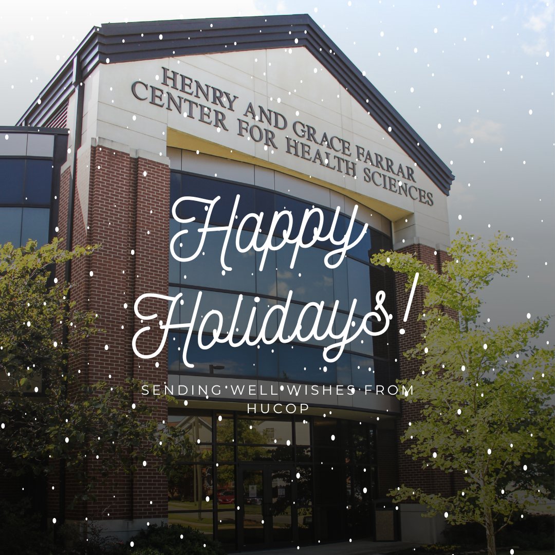 We wish you safe and happy holidays this year! #healthyatHUCOP