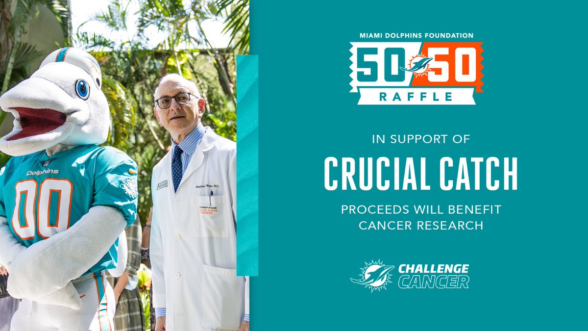 Challenge Cancer and your luck this week by playing the Fins 5050! Proceeds benefit Dolphins Challenge Cancer. Play at Dolphins5050.com