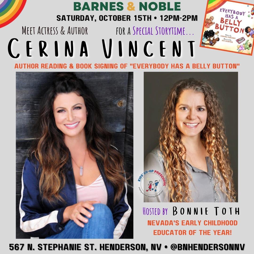 Hey #lasvegas &amp; #Henderson bring your kiddos and come and see me <a href="/bnHendersonNV/">Henderson B&N</a> this Sat 10/15 12pm - 2pm for a special storytime of my book #everybodyhasabellybutton &amp; a chat about #antiracism from NV #earlychildhoodeducatoroftheyear #bonnietoth ! 🌈