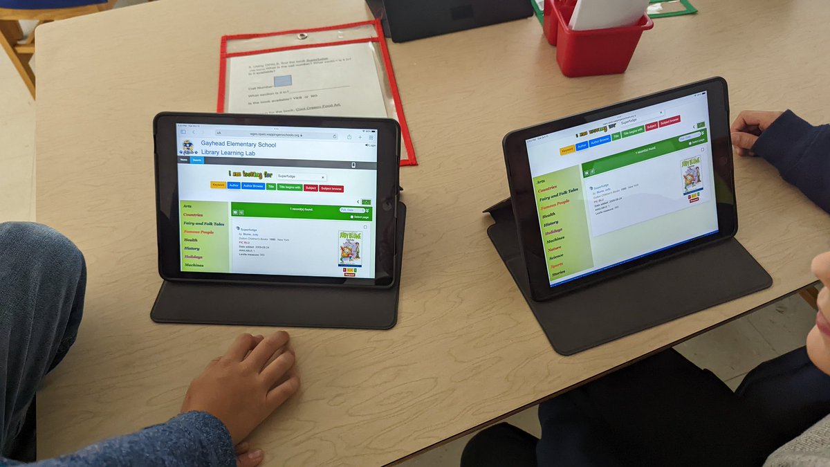 GayheadLibrary's tweet image. Gayhead Library Scavenger Hunt FUN!!!
Students learning about their Library and what it has to offer.
@WCSDEmpowers
@ASchout10 
@GayheadWCSD