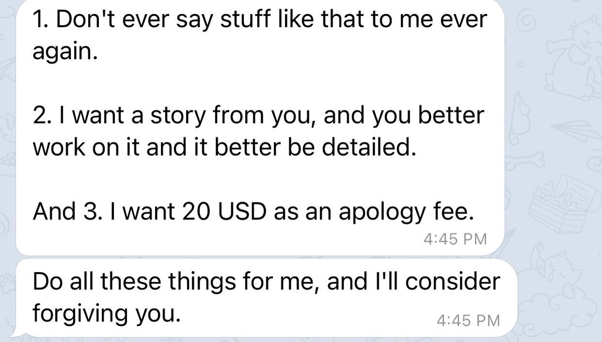 Artist known for scamming clients gets called out for scamming and responds to the person that called them out: