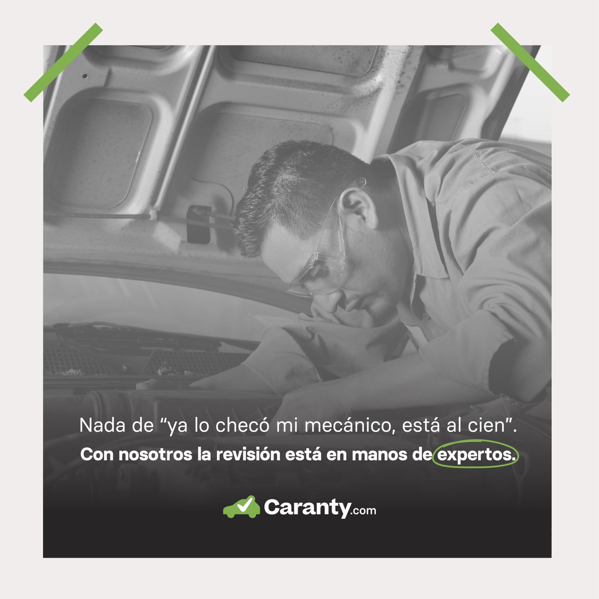carantyoficial's tweet photo. Hay pocas cosas tan terribles como comprar un auto y que, a la semana, nos empiece a dar lata. Para cuidar tu dinero y tu confianza, en Caranty nos aseguramos de que nuestro equipo de profesionales evalúe las condiciones de cada auto antes de ponerlo a la venta. 👨🏻‍🏭 https://t.co/QLMxHJrxeV