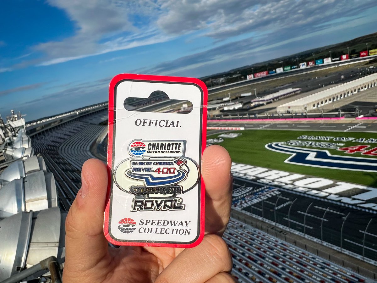 CLTMotorSpdwy's tweet photo. Do any of y’all collect these things? 👀 

RETWEET for your chance to win a pin. 

#BofAROVAL | #NASCARPlayoffs https://t.co/KNIRxxO5Pq