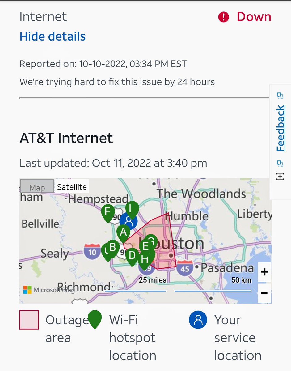scelestine71's tweet photo. @ATTHelp Still no resolution. Still no ETA.
#ATToutage
#ATTfiber
#ATTcustomerservice https://t.co/tlkHZy56oo