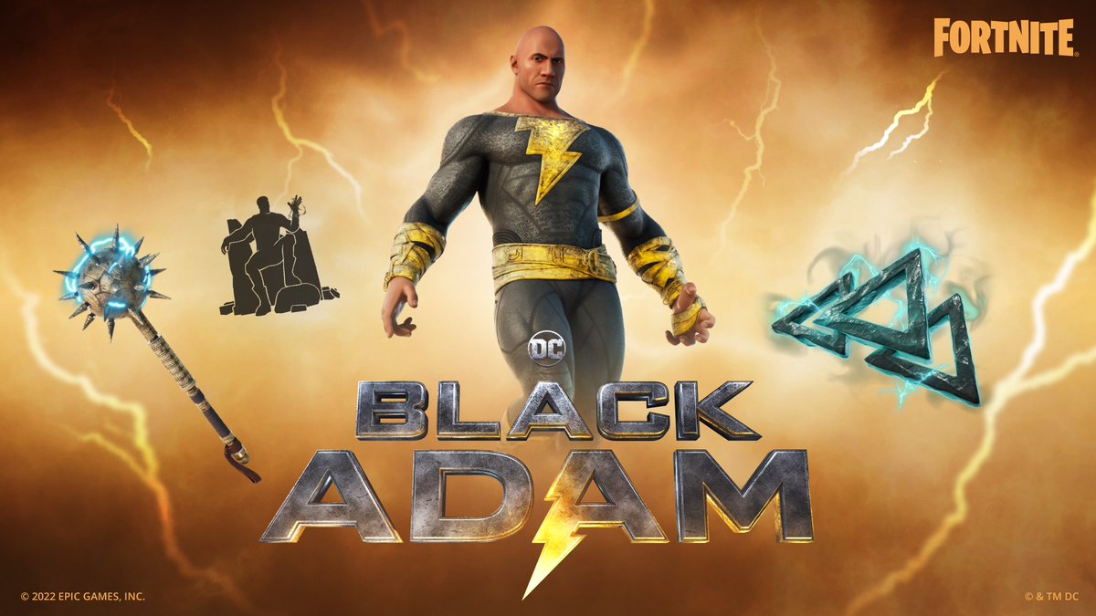 _Snajpero's tweet photo. Nowy skin Black Adam w Fortnite! Już 20 października https://t.co/pxO7tUEiIY