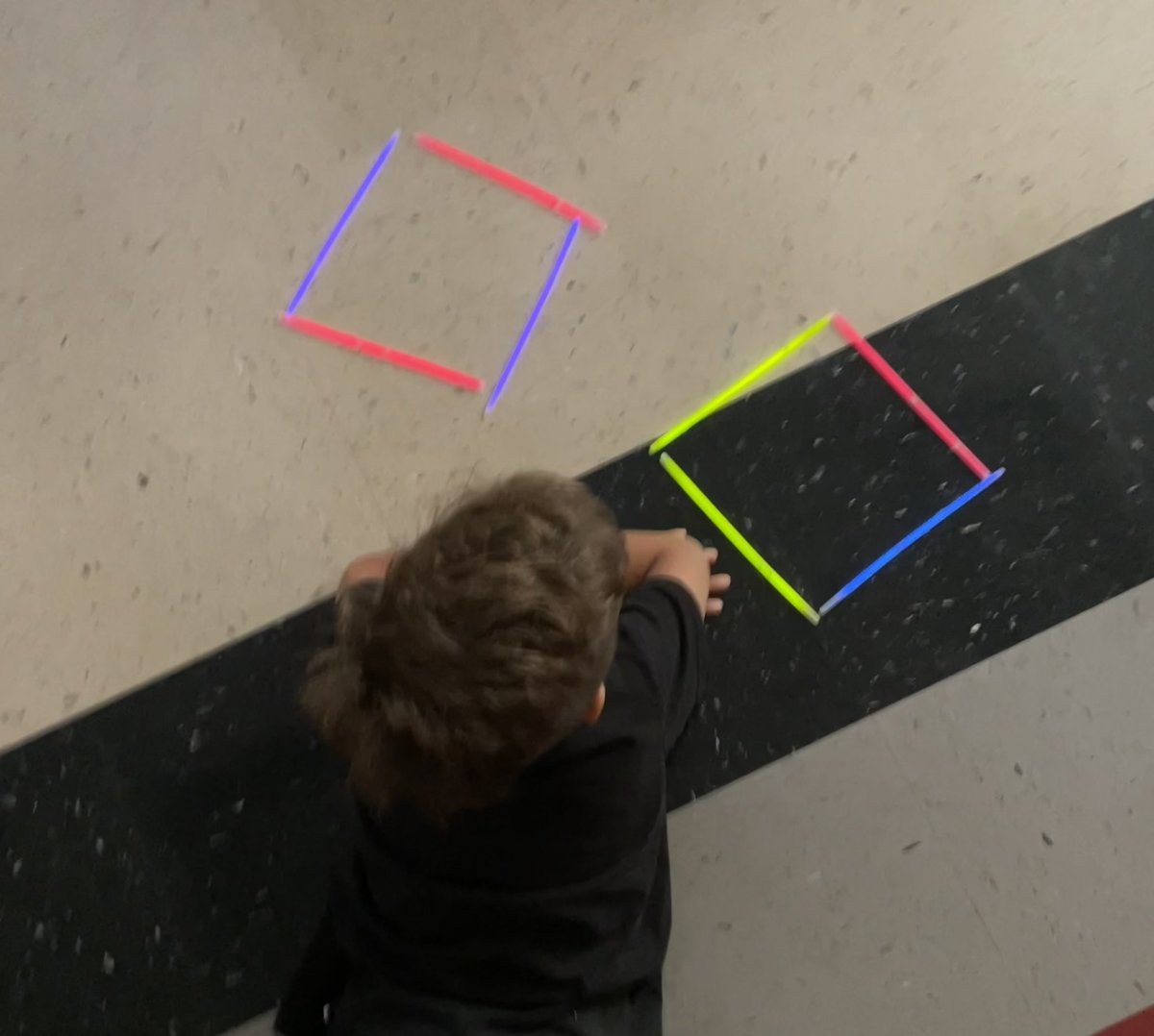 Teacher_smith1's tweet photo. Mathematicians enjoyed their 1st night of Crazy 8’s thanks to @BedtimeMath ‼️ Our first grade students rocked the glow in the dark geometry lesson and made connections to what they have learned in class. 🥰 @SippelStallions  #mathislit https://t.co/pm02xUiu5F