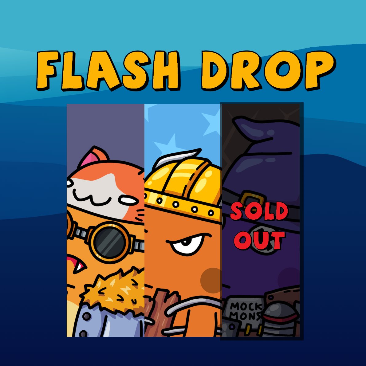 Flash Drop still available! 👀

ONLY 2 Monsters left! 😬

Rare one was caught by <a href="/RilltosNFT/">Rilltos</a>

The mint price is 0.0015 ETH 👾

Good luck on the hunt! ⚔️

#NFTs #NFTCommunity #nftpolygon #nftart #NFTDay