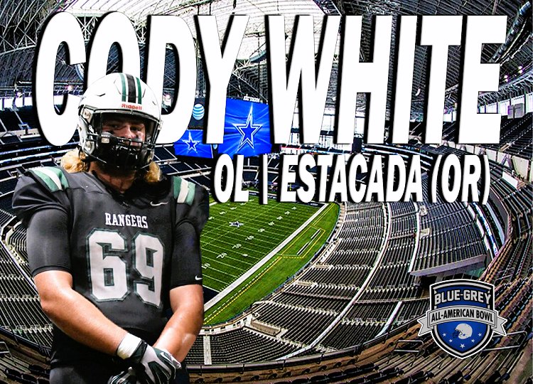 Big Sky Conference target Cody White (@CodyWhite6996) was invited to participate in this year's #BlueGreyFootball All-American Bowl at Dallas Cowboys' AT&T Stadium.