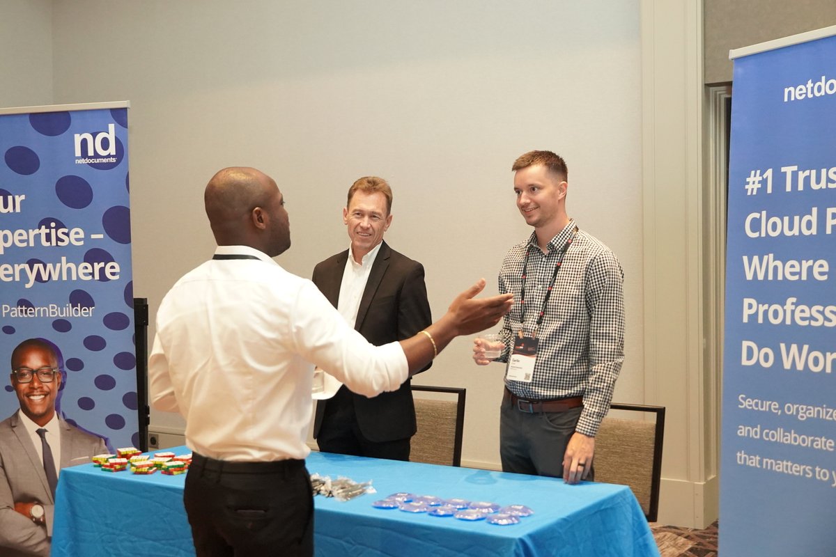 ILTANet's tweet photo. You can find the @netdocuments team in exhibit hall until 8:00 pm tonight. Just a few more hours to speak with the team!
#legalsec22 #event #networking #legal https://t.co/bmNjcJwTh8
