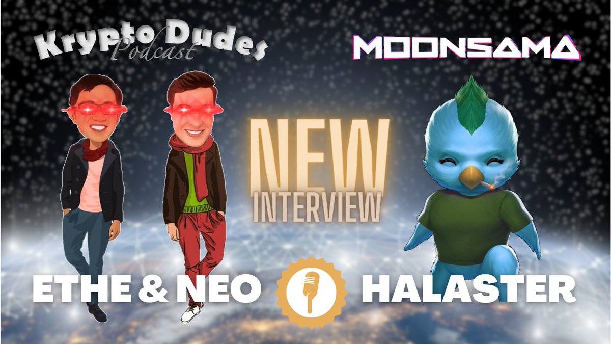 KryptoDudesPodi's tweet photo. 🚨 NEUES INTERVIEW 🚨
Link dazu: https://t.co/Ro37owJ16k

Wir sprechen über Moonsama, Exosama &amp; weitere Themen mit dem Senior Ambassador Halaster!

Des Weiteren haben wir ein Gewinnspiel 🏆 für euch, bei dem ihr insgesamt 3'000 $POOP (Raresama) gewinnen könnt.

Mehr Infos👇🧵🪡 https://t.co/Snd9m9tfOm