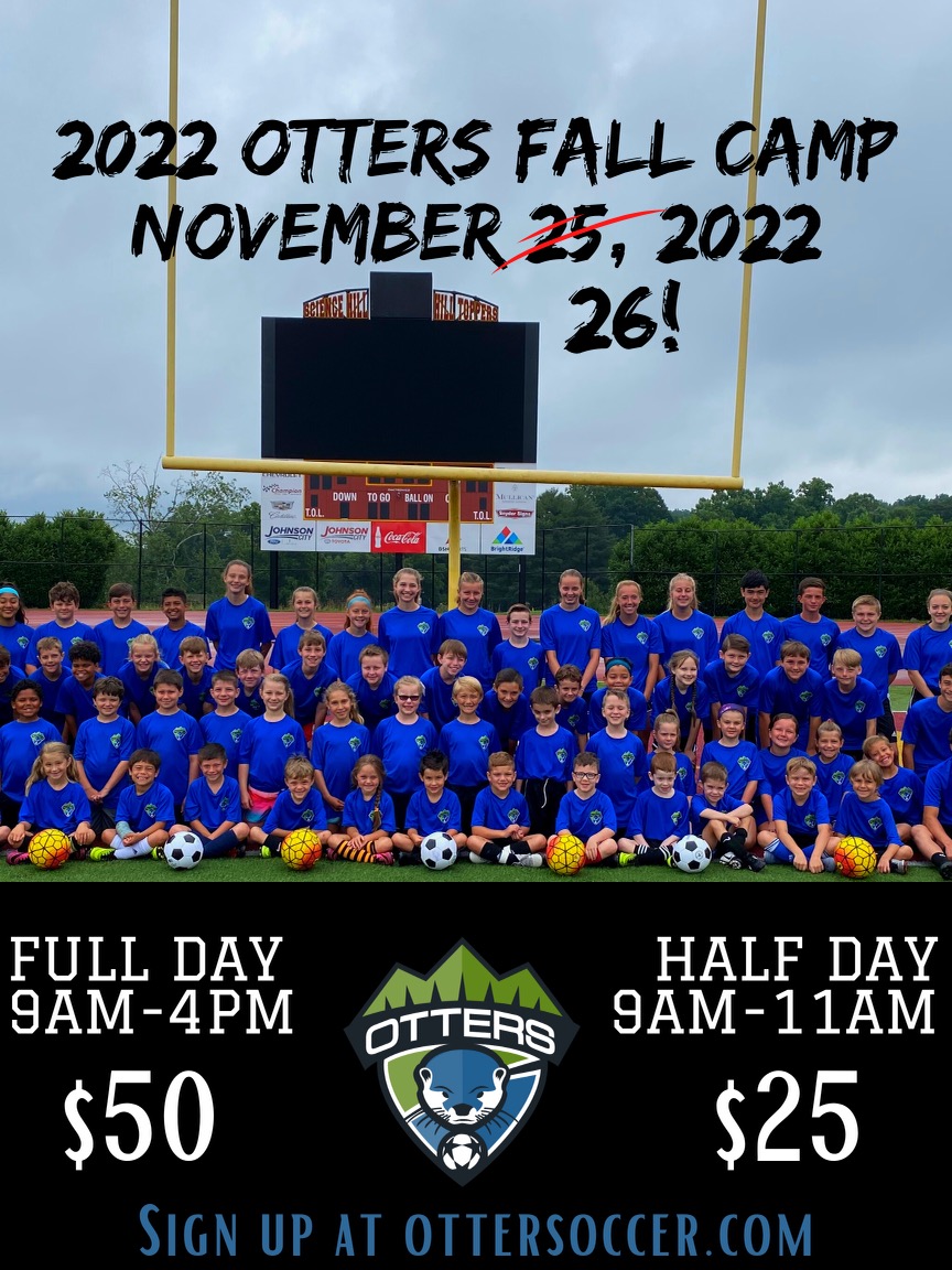 🚨 DATE CHANGE 🚨

This year's fall camp has been moved to November 26th to better accommodate the USMNT World Cup Schedule #FearTheFur

Camp info and registration here: otter-soccer.medium.com/otters-to-host…