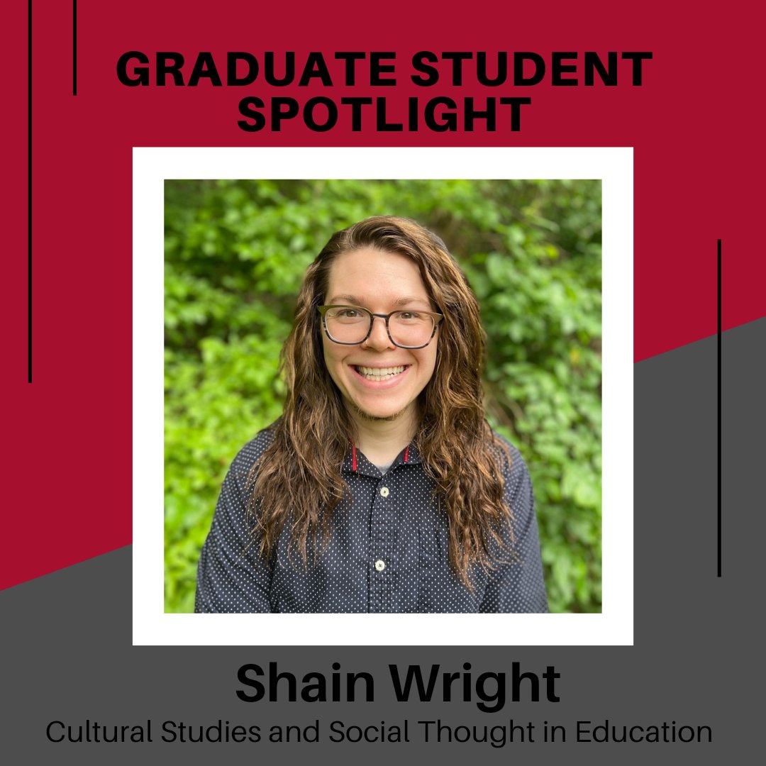 wsuv_research's tweet photo. Good afternoon, VanCougs!

Our graduate spotlight today is Shain Wright, a third year Ph.D. student in cultural studies and social thought in education here at WSU Vancouver. Shain is currently working on their dissertation, a portfolio of three papers that are distinct...🧵(1/8) https://t.co/v9KzUc3PWR