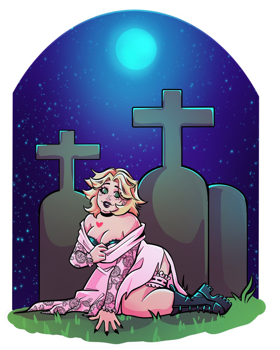 solonote_'s tweet photo. Have a Tiffany pinup!!! I might be doing some more horror pinups soon for Spooky Season

#brideofchucky
#tiffanyvalentine https://t.co/FdO3XTnM8X