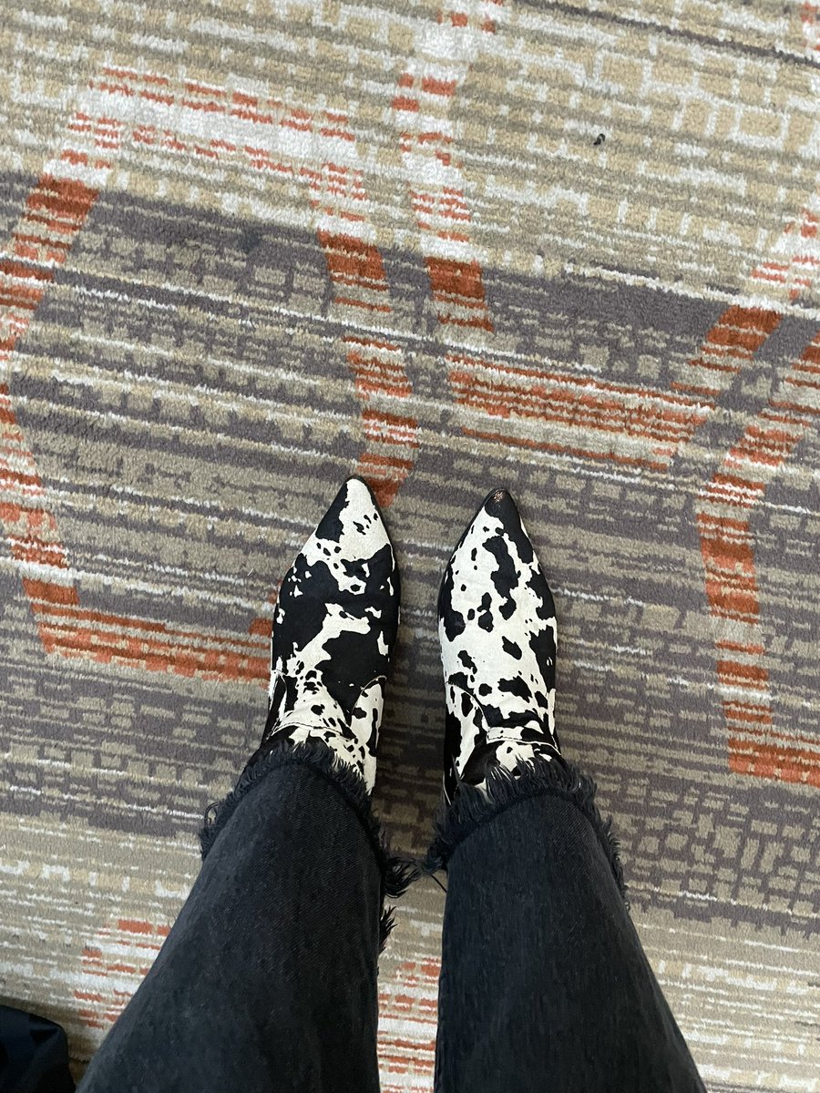 weberannam's tweet photo. Probably the best conference shoes I’ve ever worn. Come see them in person at the Hoedown at #AASPA22 🤠🐄 https://t.co/FWVDE8psKh