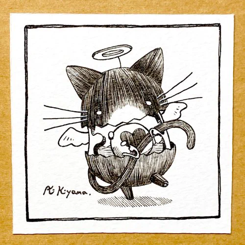 Good morning !
今朝のおっぽ🎃🐾

#イラスト 
#タマゴノマモノ 